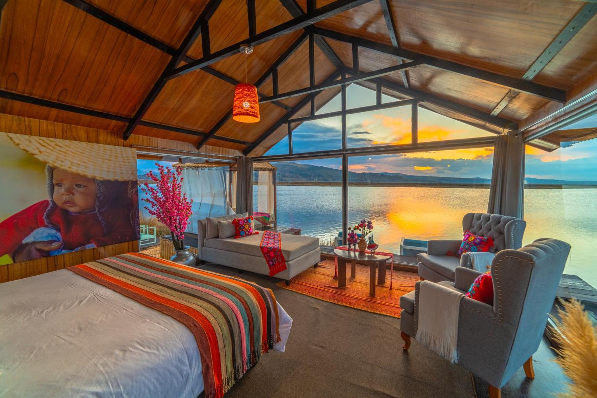 Uros Kay Pacha Lodge Puno Kamer foto